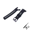 Bracelet caoutchouc pour Suunto 5 Spartan Trainer 22 mm – Couleur du bracelet Black buckle