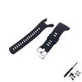 Bracelet caoutchouc pour Suunto 5 Spartan Trainer 22 mm – Couleur du bracelet Silver buckle