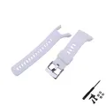 Bracelet caoutchouc pour Suunto 5 Spartan Trainer 22 mm – Couleur du bracelet Silver buckle