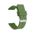Bracelet caoutchouc silicone 12 à 24 mm souple étanche – Couleur du bracelet Army green