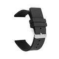 Bracelet caoutchouc silicone 12 à 24 mm souple étanche – Couleur du bracelet Black