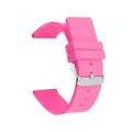 Bracelet caoutchouc silicone 12 à 24 mm souple étanche – Couleur du bracelet Dark pink