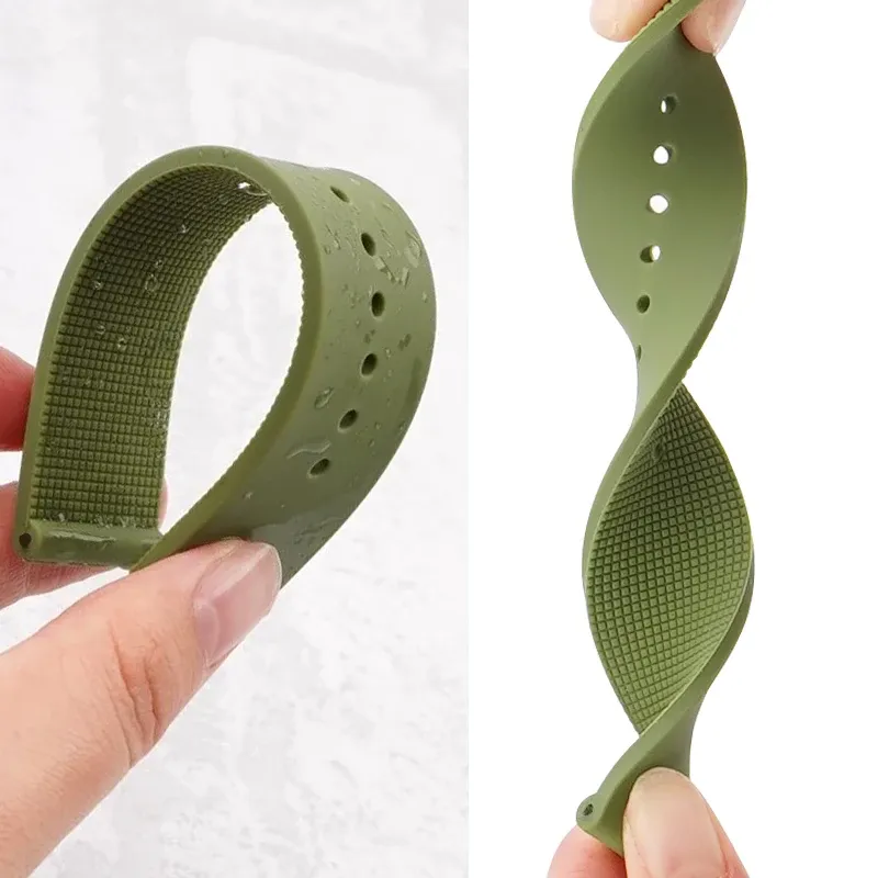 Bracelet caoutchouc silicone 12 à 24 mm souple étanche