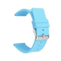 Bracelet caoutchouc silicone 12 à 24 mm souple étanche – Couleur du bracelet Light blue