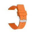 Bracelet caoutchouc silicone 12 à 24 mm souple étanche – Couleur du bracelet Orange