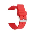 Bracelet caoutchouc silicone 12 à 24 mm souple étanche – Couleur du bracelet Red