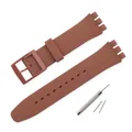 Bracelet caoutchouc sport 16 à 20 mm Swatch – Couleur du bracelet Brown