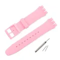 Bracelet caoutchouc sport 16 à 20 mm Swatch – Couleur du bracelet Pink