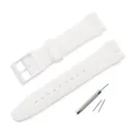 Bracelet caoutchouc sport 16 à 20 mm Swatch – Couleur du bracelet White