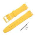 Bracelet caoutchouc sport 16 à 20 mm Swatch – Couleur du bracelet Yellow