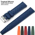 Bracelet caoutchouc tropic 20 à 22 mm pour plongeuse – 1
