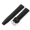 Bracelet caoutchouc tropic 20 à 22 mm pour plongeuse – Couleur du bracelet black
