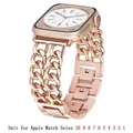 Bracelet chaîne acier pour Apple Watch 38 à 49 mm – Couleur Or rose