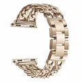 Bracelet chaîne acier pour Apple Watch 38 à 49 mm – Couleur Rt Gold