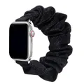 Bracelet chouchou nylon pour Apple Watch 38 à 49 mm – Couleur du bracelet Black gold
