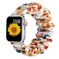 Bracelet chouchou nylon pour Apple Watch 38 à 49 mm – Couleur du bracelet Butterfly  gold