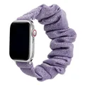 Bracelet chouchou nylon pour Apple Watch 38 à 49 mm – Couleur du bracelet Purple gold
