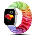 Bracelet chouchou nylon pour Apple Watch 38 à 49 mm – Couleur du bracelet rainbow