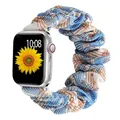 Bracelet chouchou nylon pour Apple Watch 38 à 49 mm – Couleur du bracelet rhombic gold