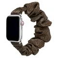Bracelet chouchou nylon pour Apple Watch 38 à 49 mm – Couleur du bracelet Yellow black gold