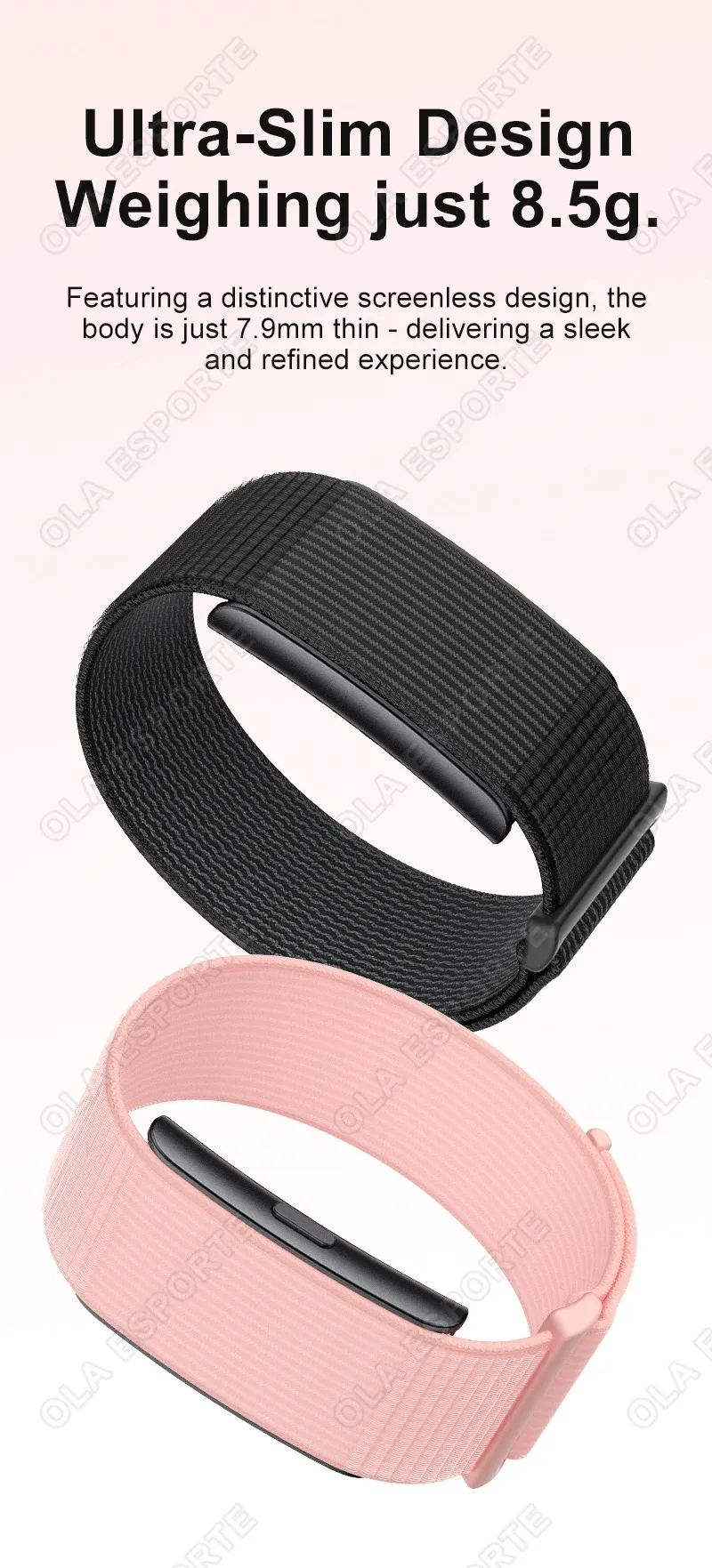 Bracelet connecté AI fréquence cardiaque pression artérielle