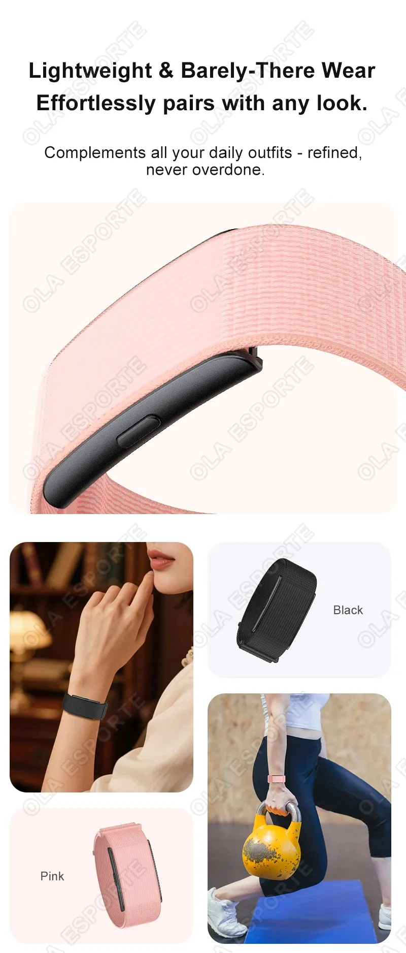 Bracelet connecté AI fréquence cardiaque pression artérielle