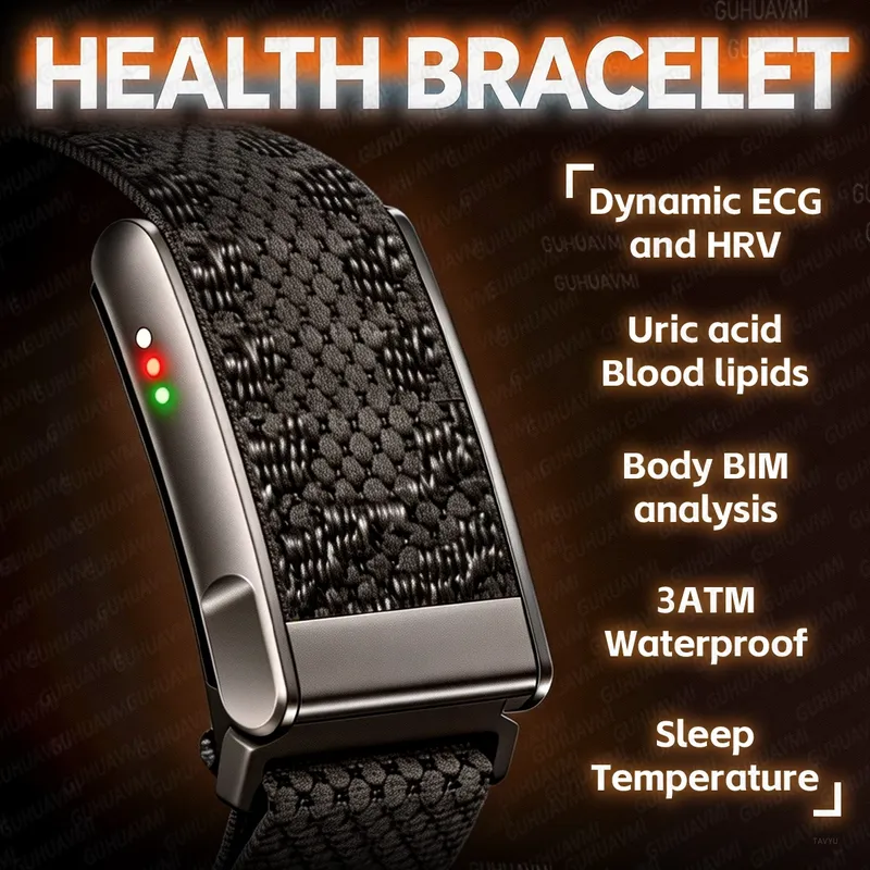 Bracelet connecté ECG HRV santé 3ATM