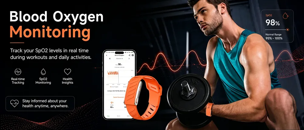 Bracelet connecté ECG HRV santé 3ATM
