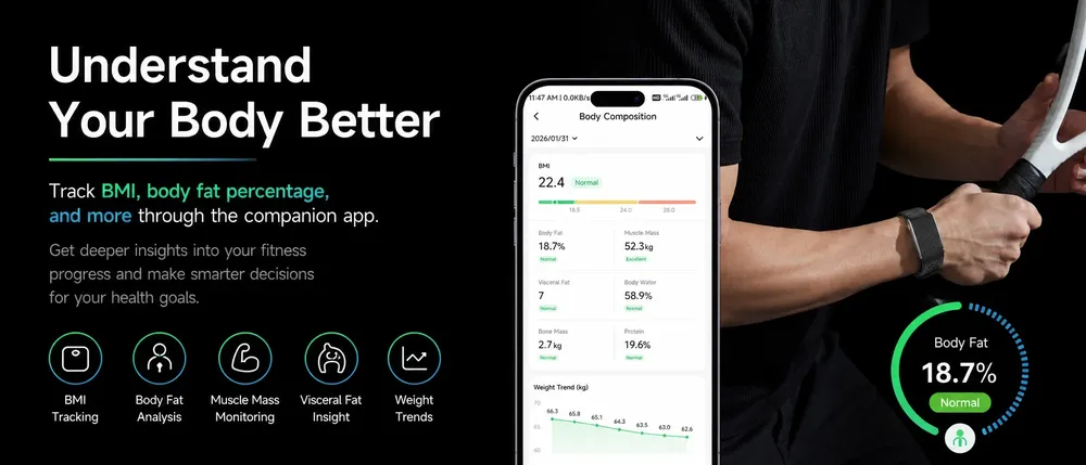 Bracelet connecté ECG HRV santé 3ATM