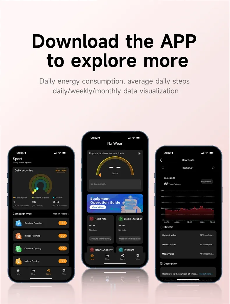 Bracelet connecté fitness tracker santé IP68