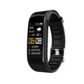 Bracelet connecté fréquence cardiaque sport couple – Couleur Black