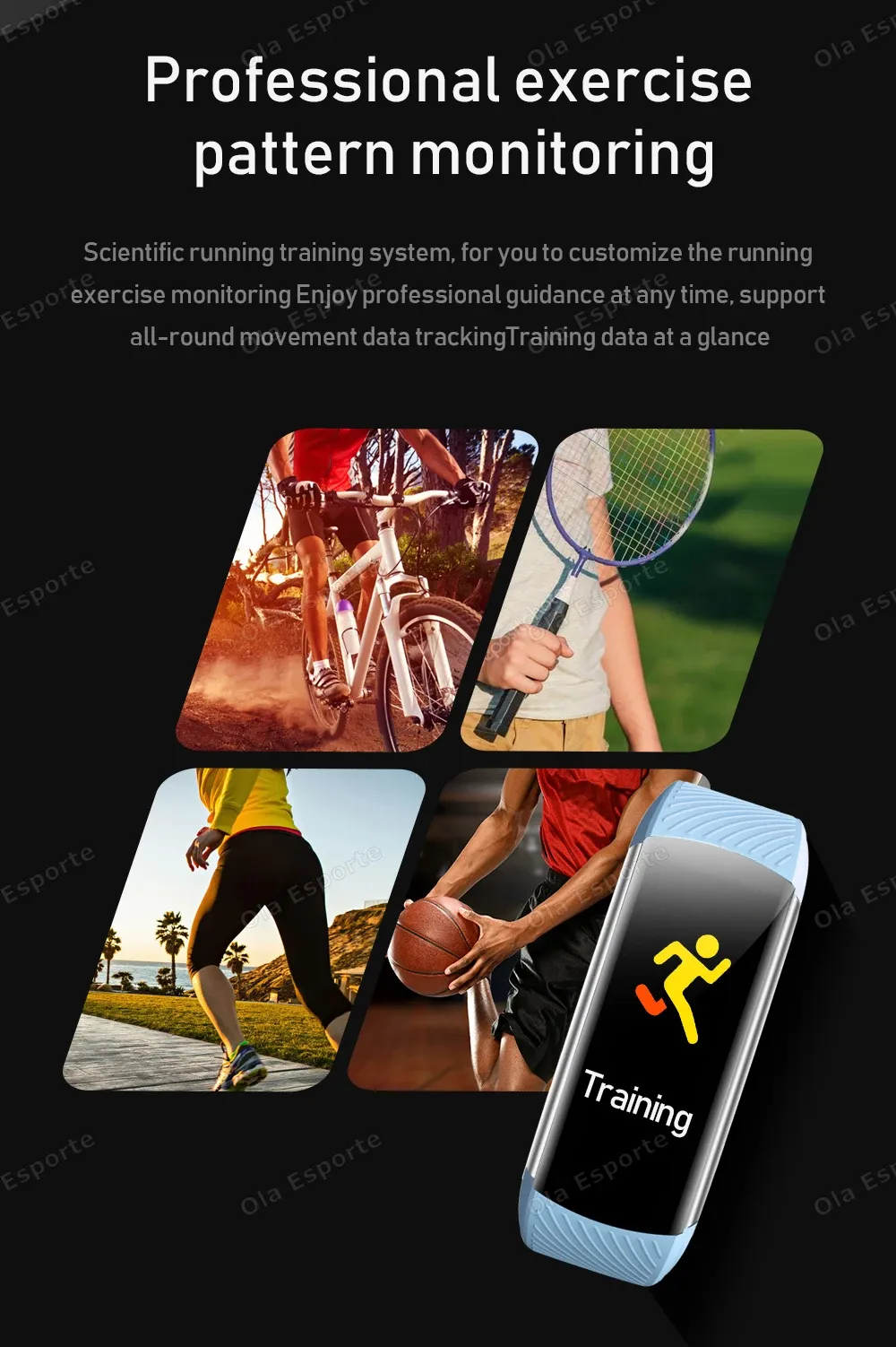 Bracelet connecté fréquence cardiaque sport couple