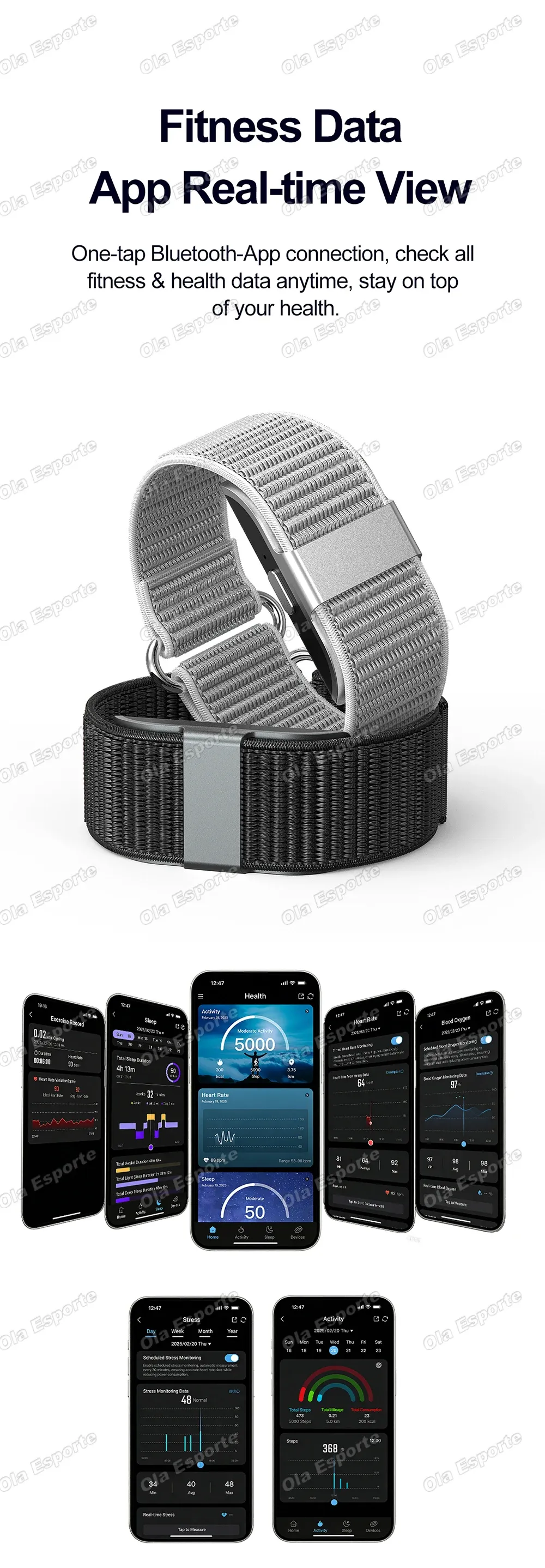 Bracelet connecté GPS santé sommeil VRC