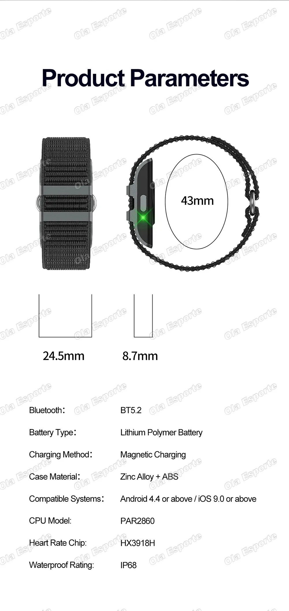 Bracelet connecté GPS santé sommeil VRC