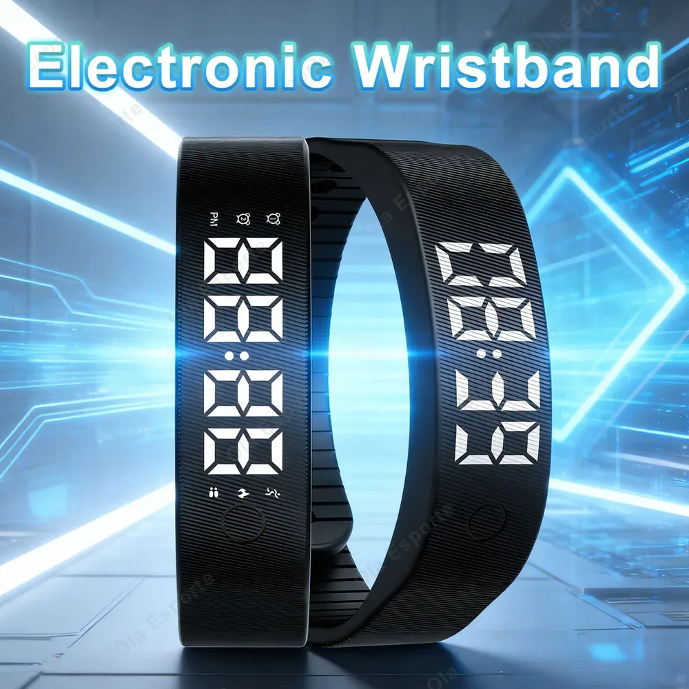 Bracelet connecté LED numérique étanche