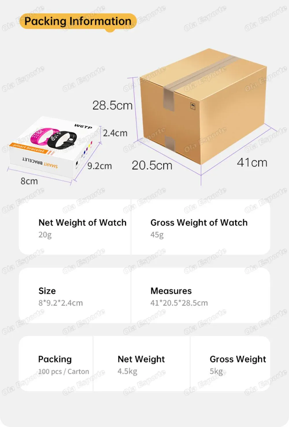 Bracelet connecté LED podomètre rappel alarme