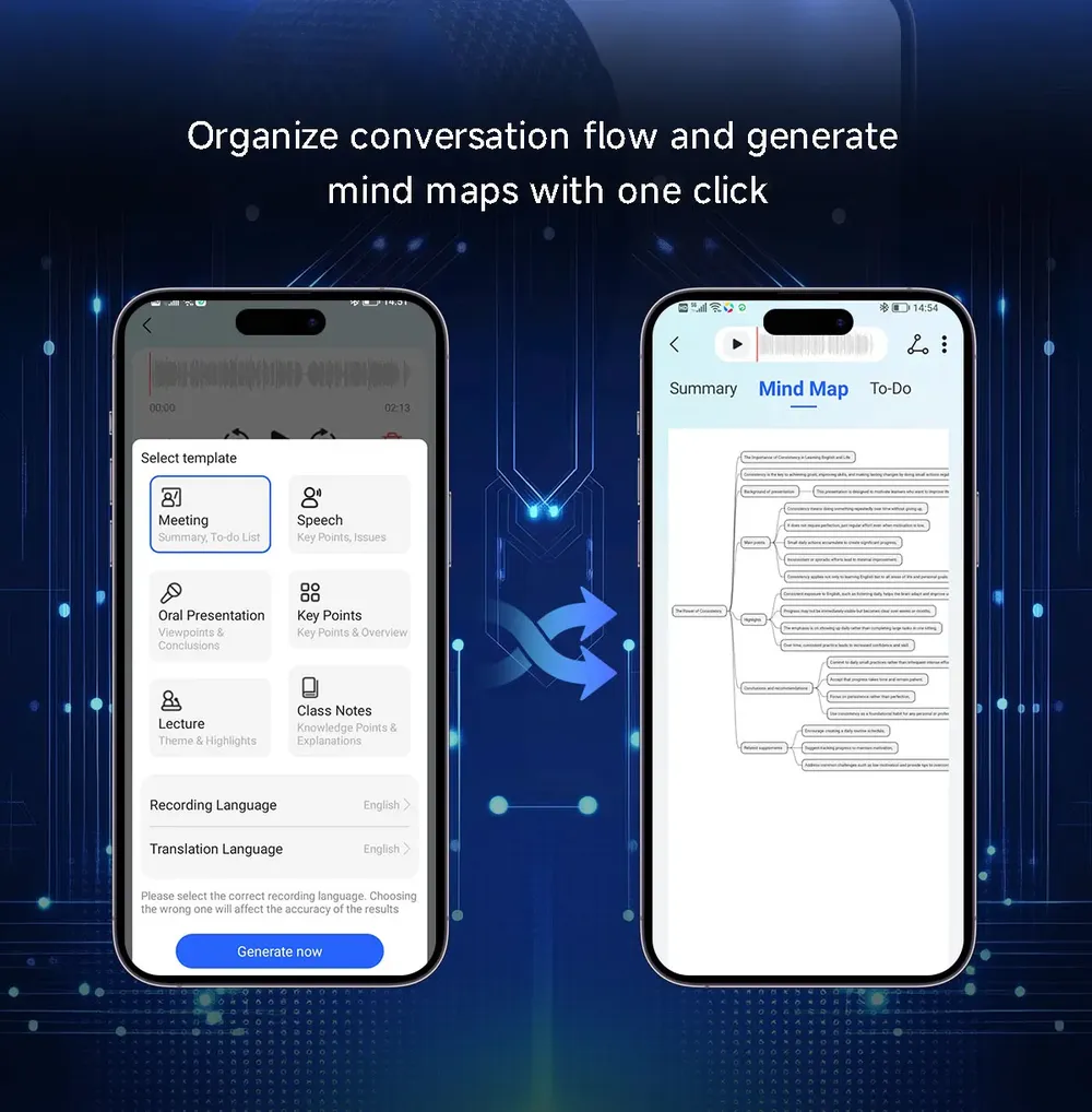 Bracelet connecté LIGE 79 langues IA sport