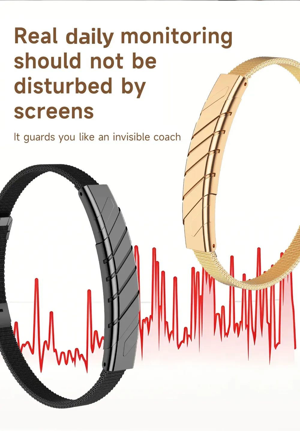 Bracelet connecté LIGE sans écran fréquence cardiaque