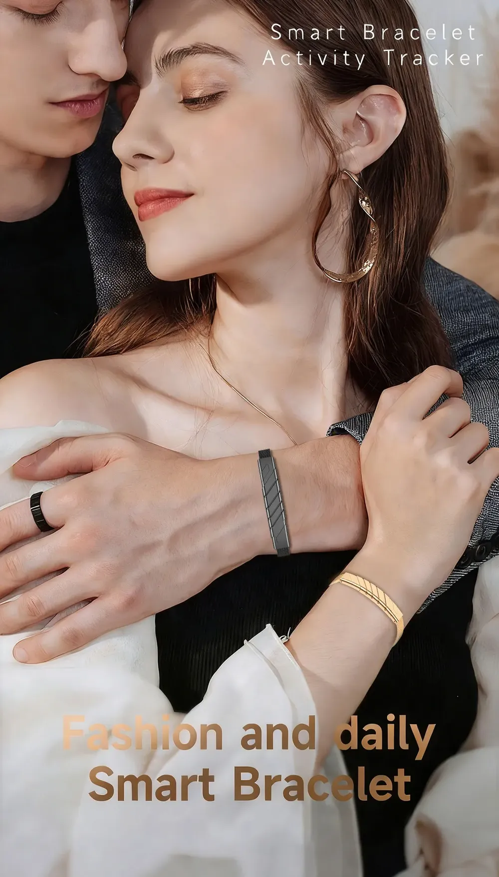 Bracelet connecté LIGE sans écran fréquence cardiaque