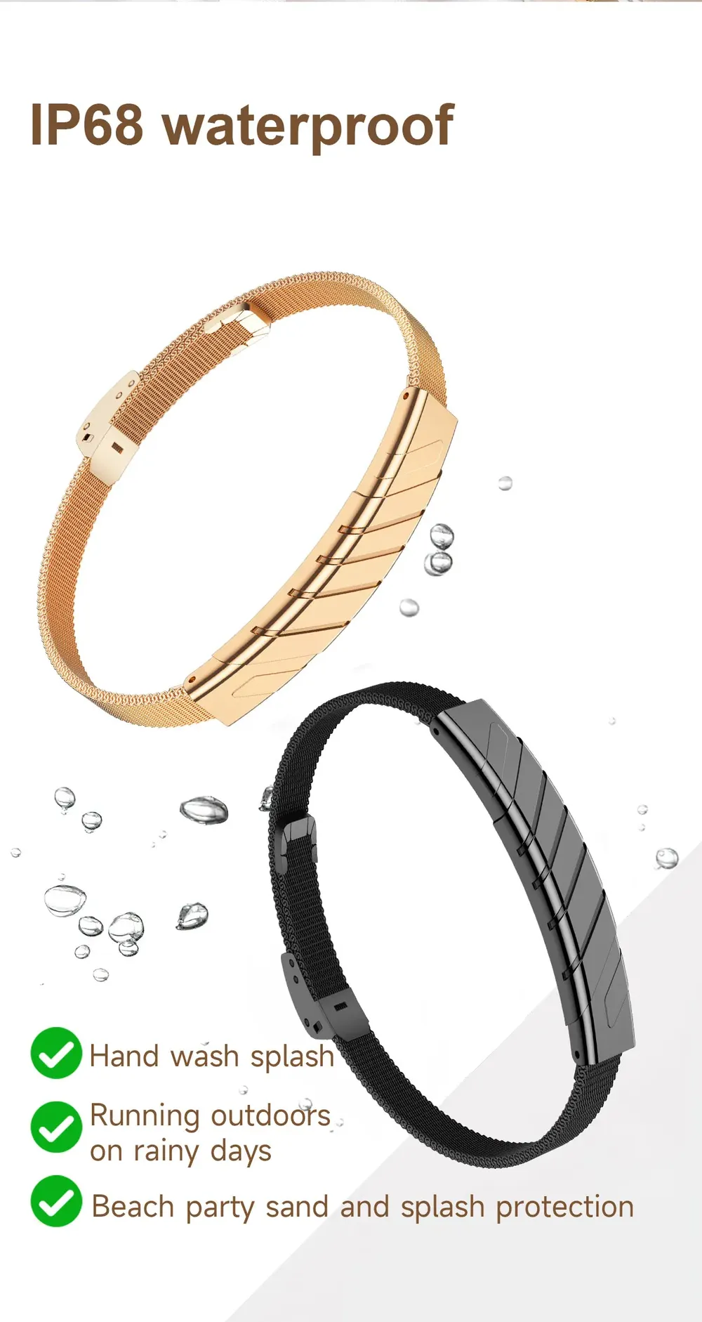 Bracelet connecté LIGE sans écran fréquence cardiaque