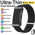 Bracelet connecté sans écran fréquence cardiaque – Couleur Black Nylon Tape