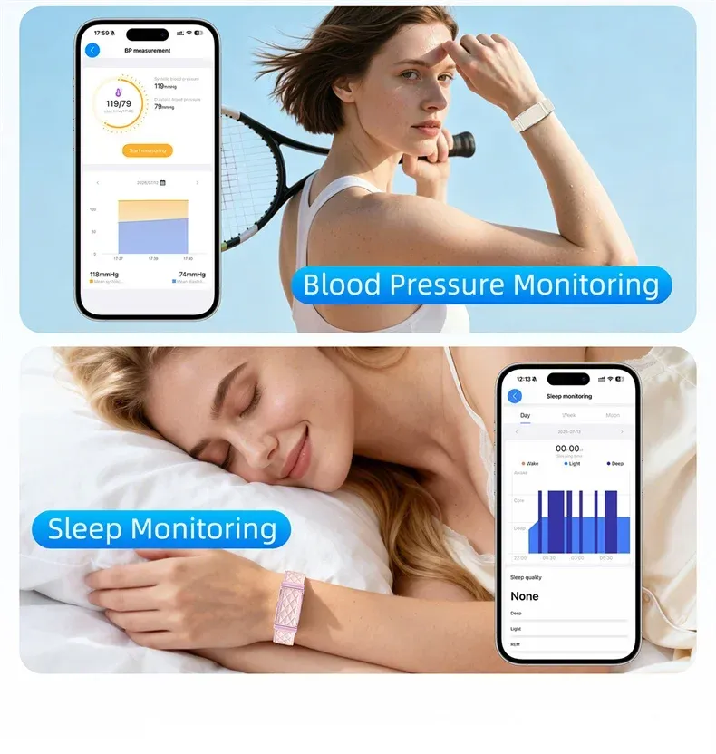 Bracelet connecté sans écran fréquence cardiaque