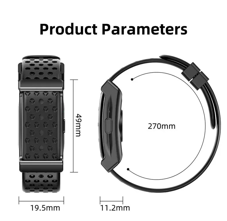 Bracelet connecté sans écran fréquence cardiaque