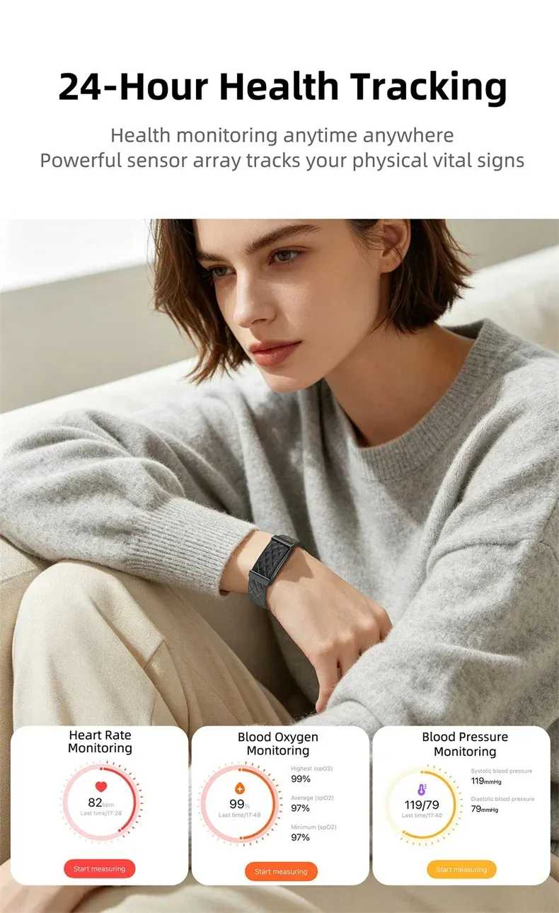 Bracelet connecté sans écran fréquence cardiaque