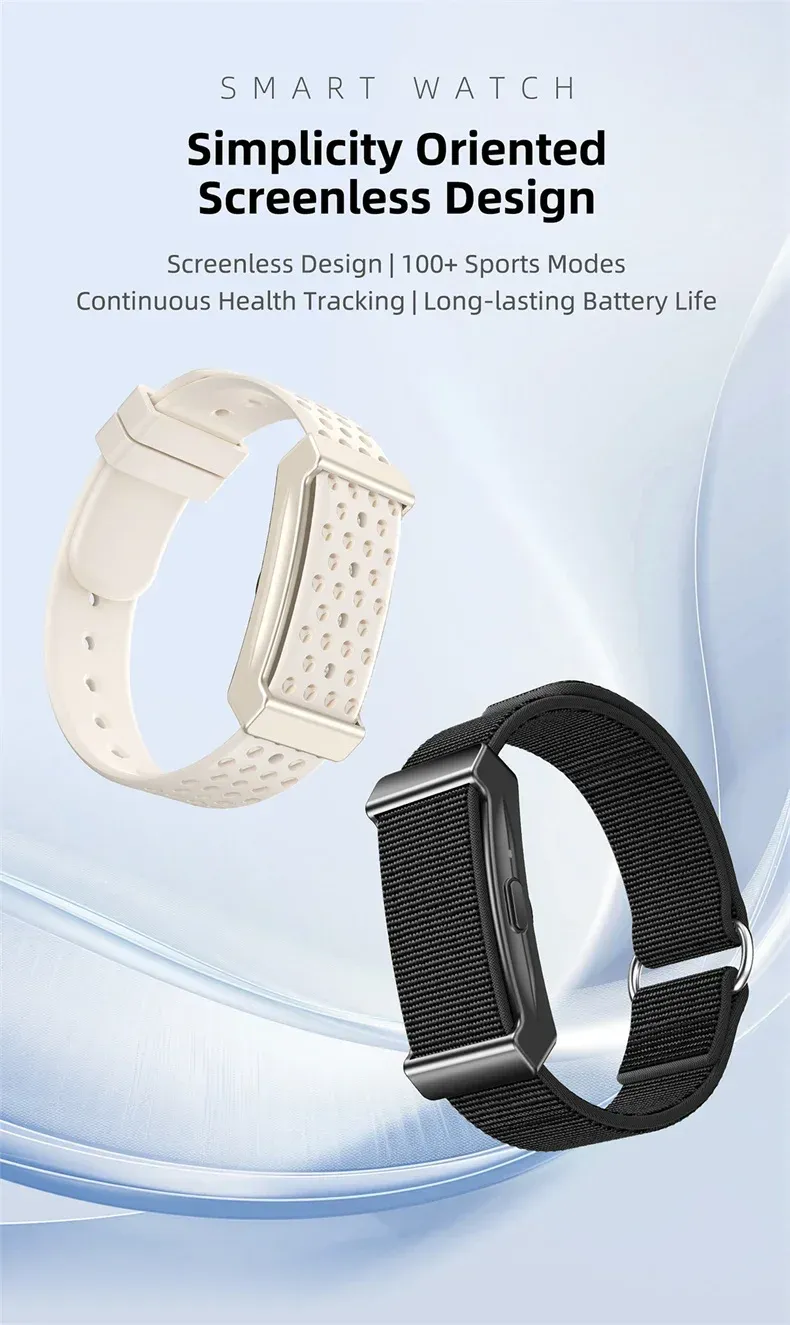 Bracelet connecté sans écran fréquence cardiaque