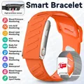 Bracelet connecté santé ECG pression artérielle – Couleur Orange