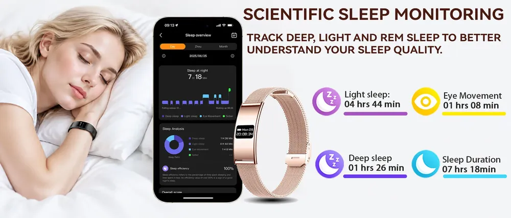 Bracelet connecté santé fréquence cardiaque fitness