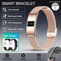 Bracelet connecté santé fréquence cardiaque fitness – Couleur Gold Mesh Belt 2A