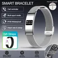 Bracelet connecté santé fréquence cardiaque fitness – Couleur Silver Mesh Belt