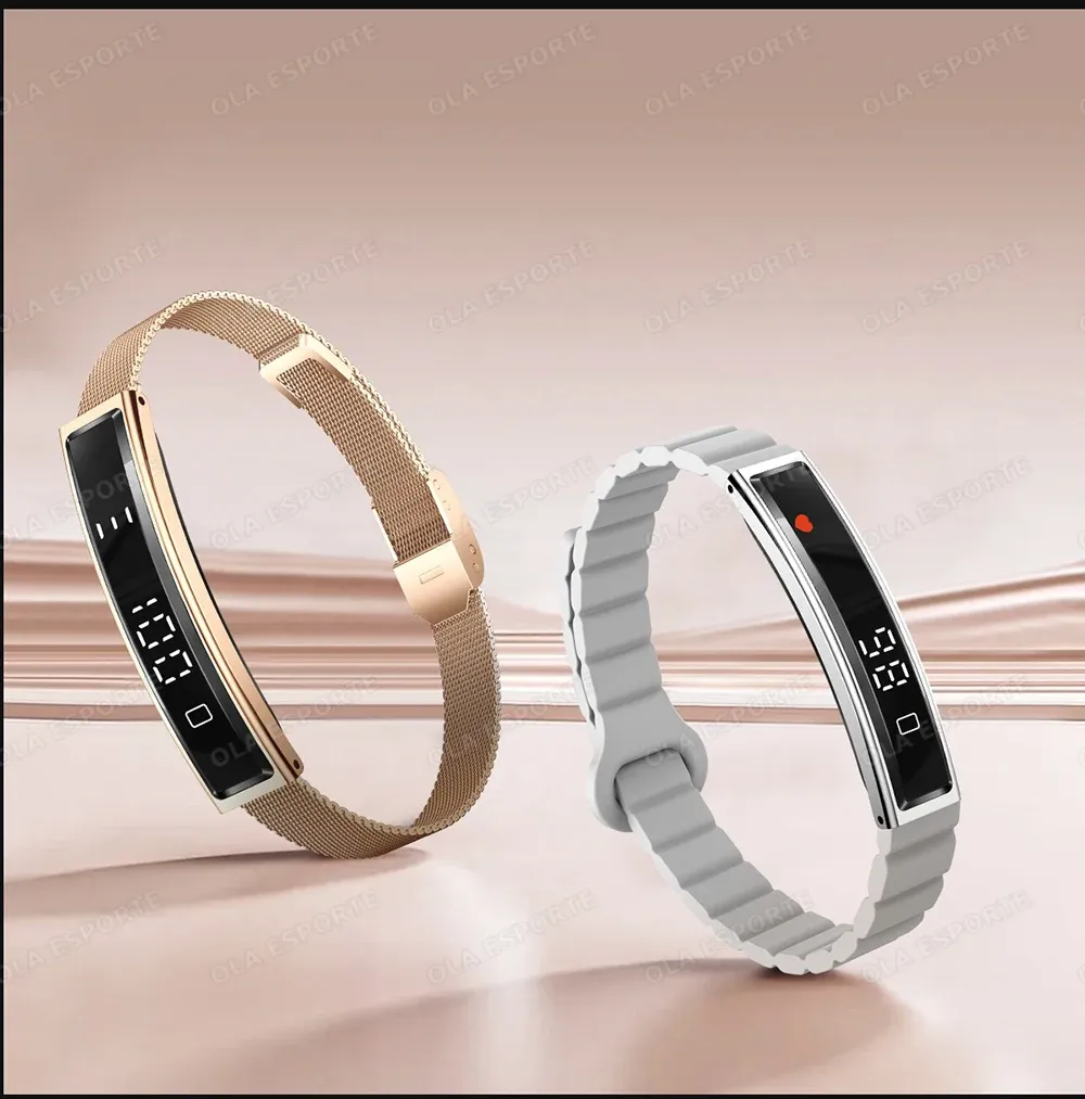 Bracelet connecté santé stress HRV podomètre